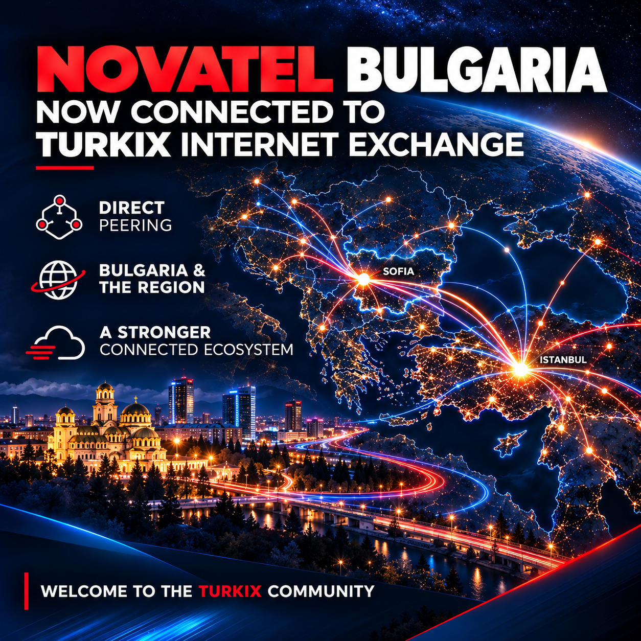 Novatel EOOD joined TurkIX at 100G