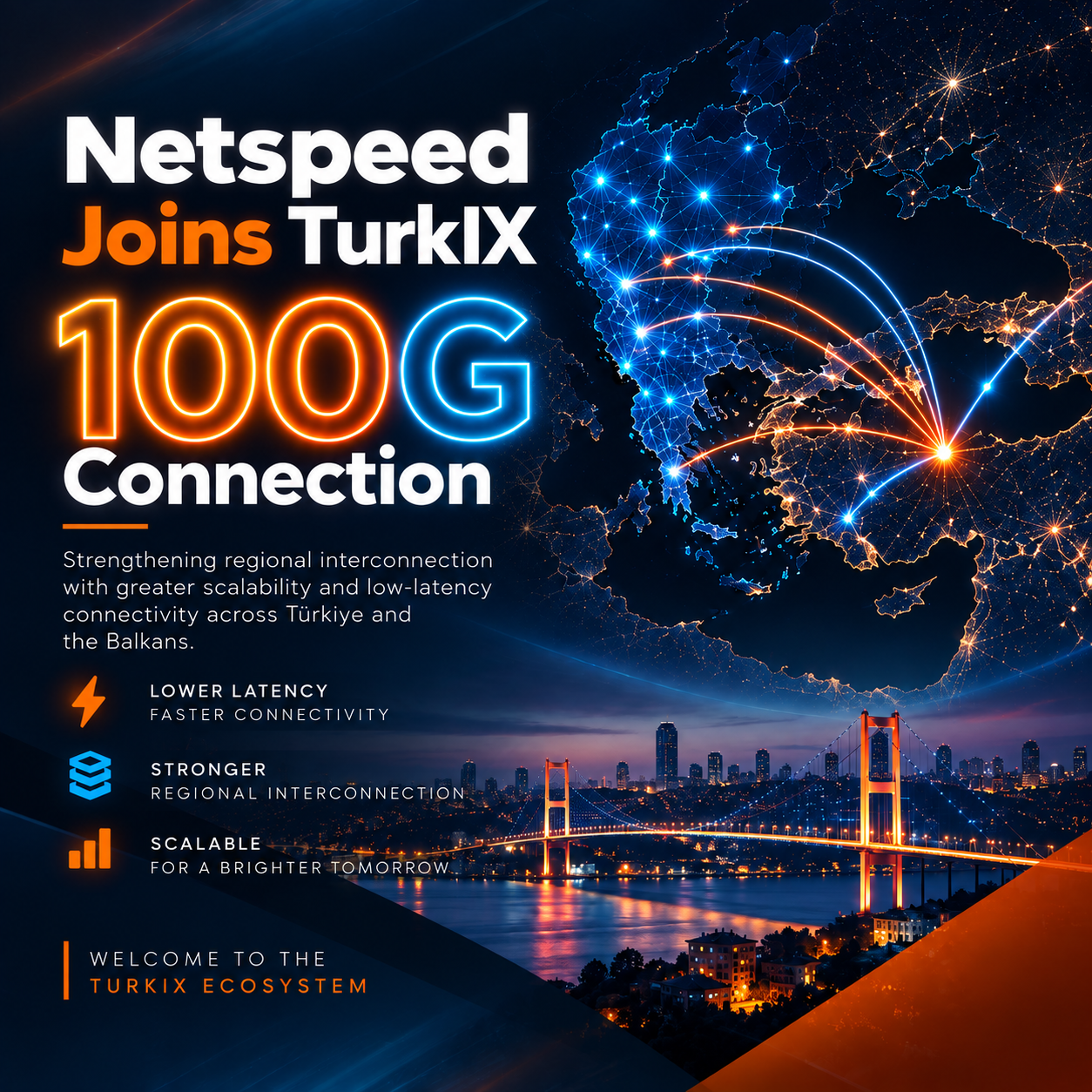 Netspeed joined TurkIX at 100G